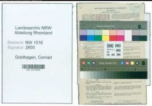 Entnazifizierung Conrad Goldhagen , geb. 24.03.1914 (Kuenstler)