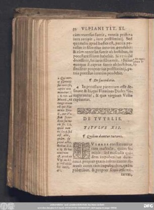 De Tutelis. Titulus XII.