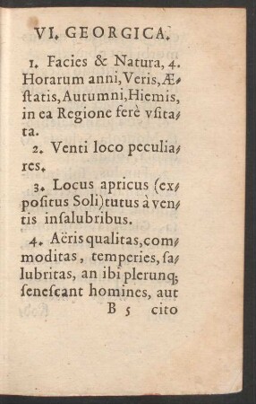 VI. Georgica.
