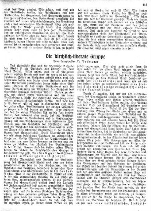 Die kirchlich-liberale Gruppe