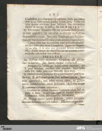 Titvlvs II. [I.]