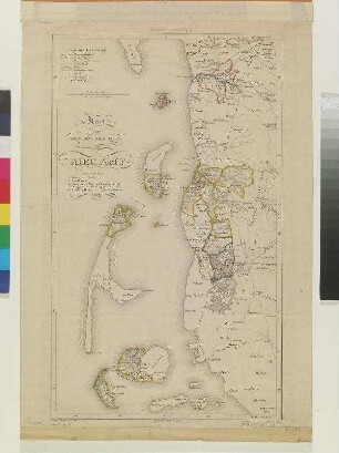 Kort over DEN SØNDRE DEEL af RIBE AMT. 1827.