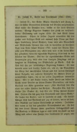 61. Joseph II., Kaiser von Deutschland (1765-1790)