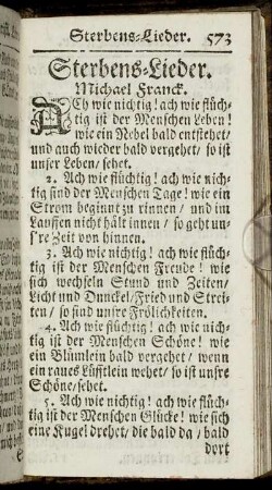 Sterbens-Lieder.