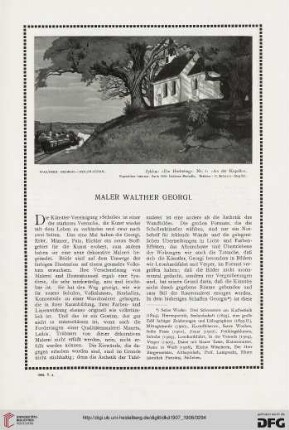 Maler Walther Georgi