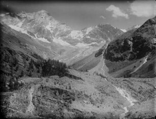 Talschuss : Blick in ein Tal bei Zinal