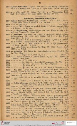 Sachsen, Ernestinische Linie (Nr. 2229 - 2826)