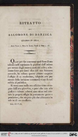 Ritratto Di Salamone di Danzica