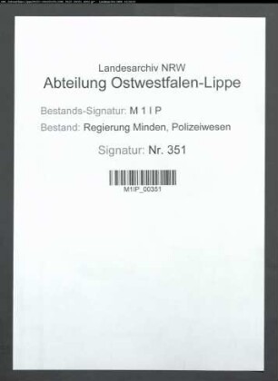Transport und Lagerung von brisanten Sprengstoffen, Allgemeines, Band 1
