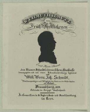 Bildnis des Ernst Friedrich Schmidt