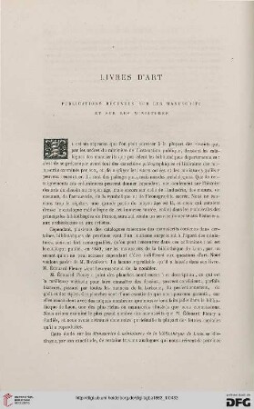 Livres d'art: publications récentes sur le manuscrits et sur les miniatures