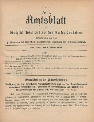 2. Januar-31. Dezember = No. 1-173