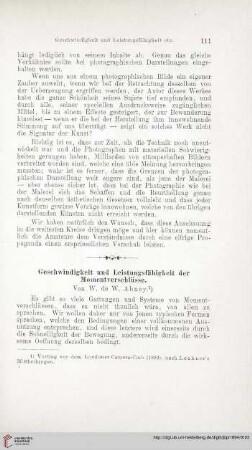 Geschwindigkeit und Leistungsfähigkeit der Momentverschlüsse