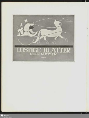 Lustige Blätter. Neue Nummer