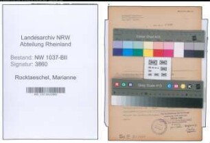 Entnazifizierung Marianne Rocktaeschel , geb. 14.05.1913 (Fuersorgerin)