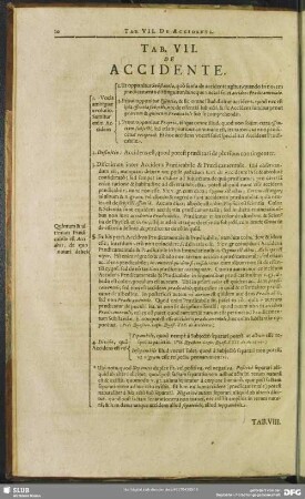 Tab. VII. De Accidente
