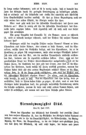 Vierundzwanzigstes Stück. Den 21. Juli 1767.
