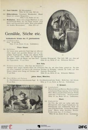 Gemälde, Stiche etc. (Nr. 355-401)