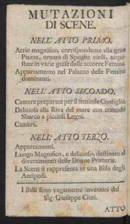 Mutazioni Di Scene