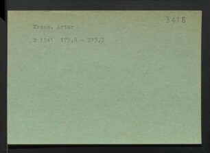 Kraus, Artur