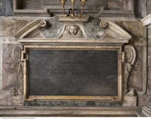 Inschrift des Antonio Fonseca "M P ANTONINVS FONSECA..."