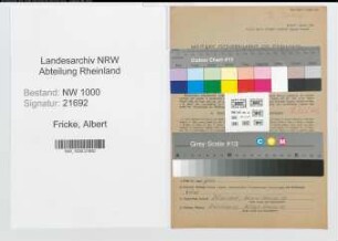 Entnazifizierung Albert Fricke, geb. 19.01.1902 (Postschaffner)