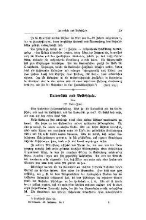 Universität und Volksschule