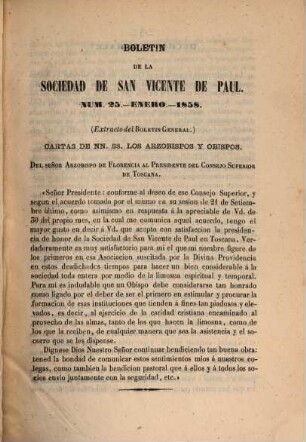 Boletín de la Sociedad de San Vicente de Paul. 3, 3. 1858
