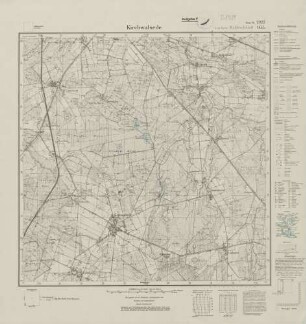2922 (alte Nr.: 1455) Kirchwalsede, Meßtischblatt (4cm - Karte)