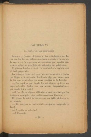 Capítulo VI - La cueva de las serpientes