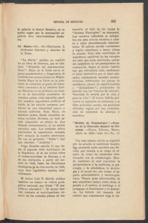 La sierra, no. 30, directores J. Guillermo Guevara y Amadeo de la Torre