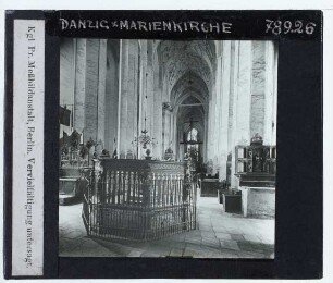 Danzig, Marienkirche : Taufbecken