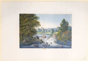 Gestaltung von Wehren, Tafel X der "Andeutungen über Landschaftsgärtnerei"