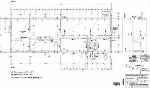 Stuttgart Nord: Dienstg. Flm-Gebäude Verwaltungsgebäude Schalplan Untergeschoß