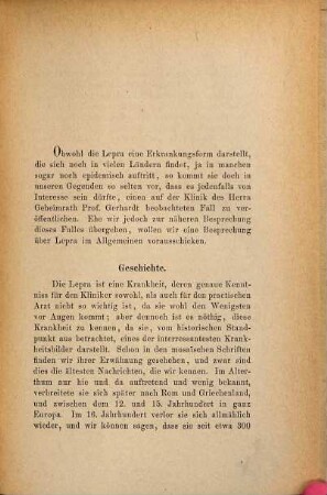 Ein Fall von Lepra : Inaug. Diss.