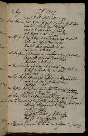 Ex Catal. Libror. p. Is. Beauregard Hag. Com. d. 29. Maii 1752.