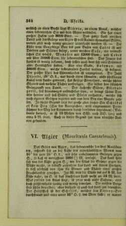 VI. Algier (Mauritania Caesariensis)