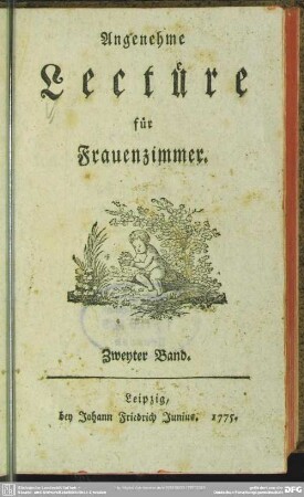 2.1775: Angenehme Lectüre für Frauenzimmer