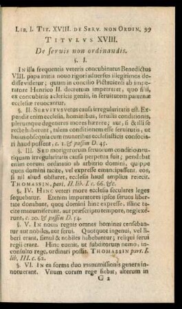 Titulus XVIII. De servis non ordinandis.