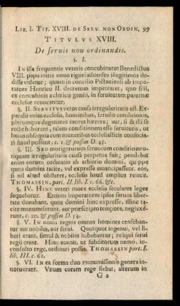 Titulus XVIII. De servis non ordinandis.