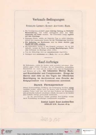 Verkaufs-Bedingungen / Kauf-Aufträge
