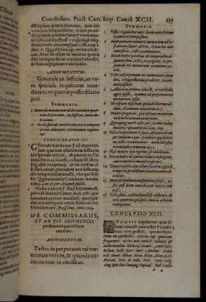 De Commissariis, Et Ab Eis Assumendo [...]