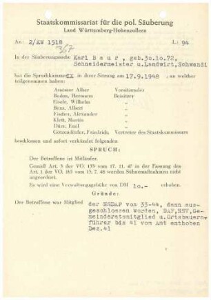 Baur, Karl