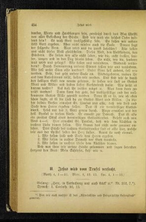 Jesus wird vom Teufel versucht : (Matth 4, 1-11. Marc. 1, 12. 13. Luc. 4, 1-13)