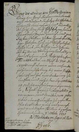 Anforderung einer Stellungnahme zur Neubesetzung der Vizedekane der Juristischen und Philosophischen Fakultät.