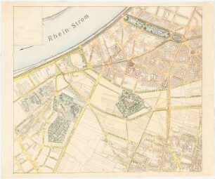 Wettbewerb zur Bebauung des Inneren Rayons, Köln: Messtischkarte, Blatt V, 1:2500