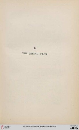 II: The Ionian Isles