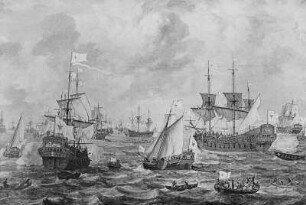 Die Kurbrandenburgische Flotte : Flotte des Großen Kurfürsten, Gemälde von L. Verschuir