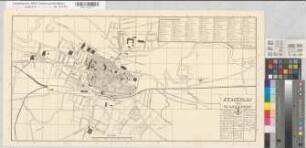 Warendorf (Warendorf) Stadtplan (1930) 1 : 5000 37 x 72 Druck Oberpostdirektion Münster