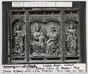 Lübeck, St. Annen-Museum: Lukas-Altar aus der Katharinenkirche